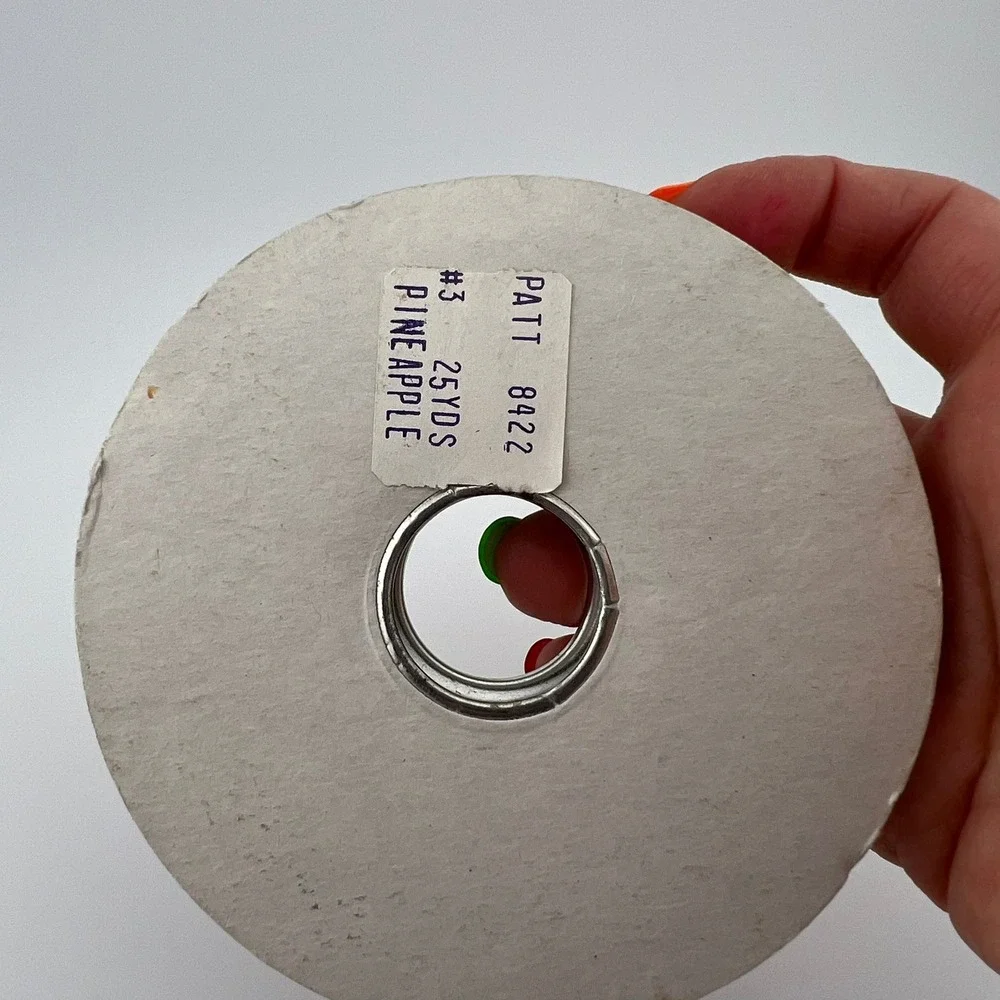 Vintage Pineapple Ribbon WFR Cotton Farmhouse Trim Spool‎